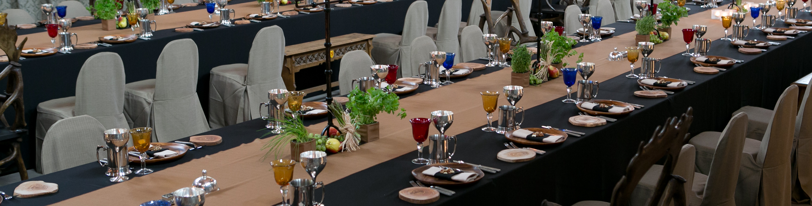 A medieval themed banquet at Stirling Castle