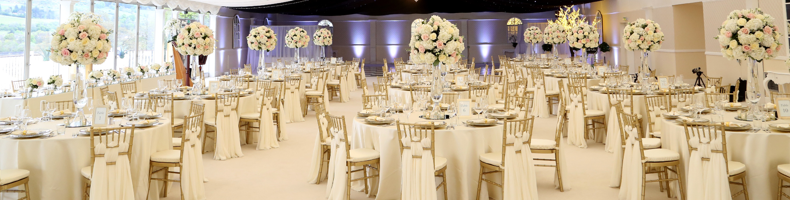 Luxury wedding styling at Mar Hall