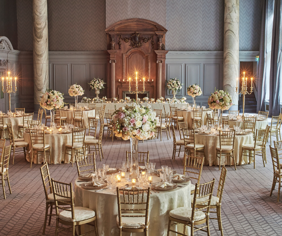 Gold shop chairs wedding