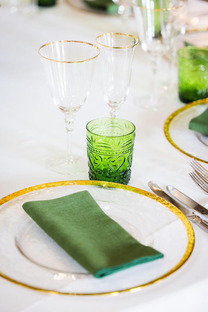 Green Water Glass