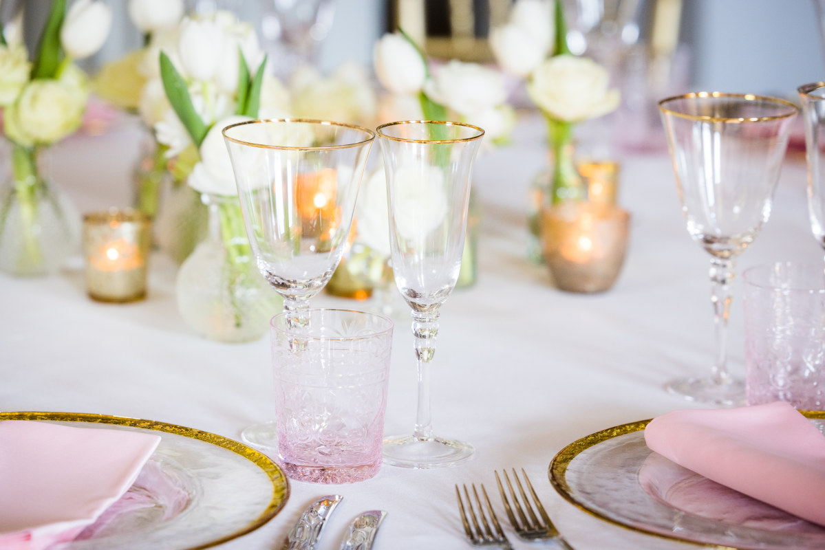 Pink Water Glass