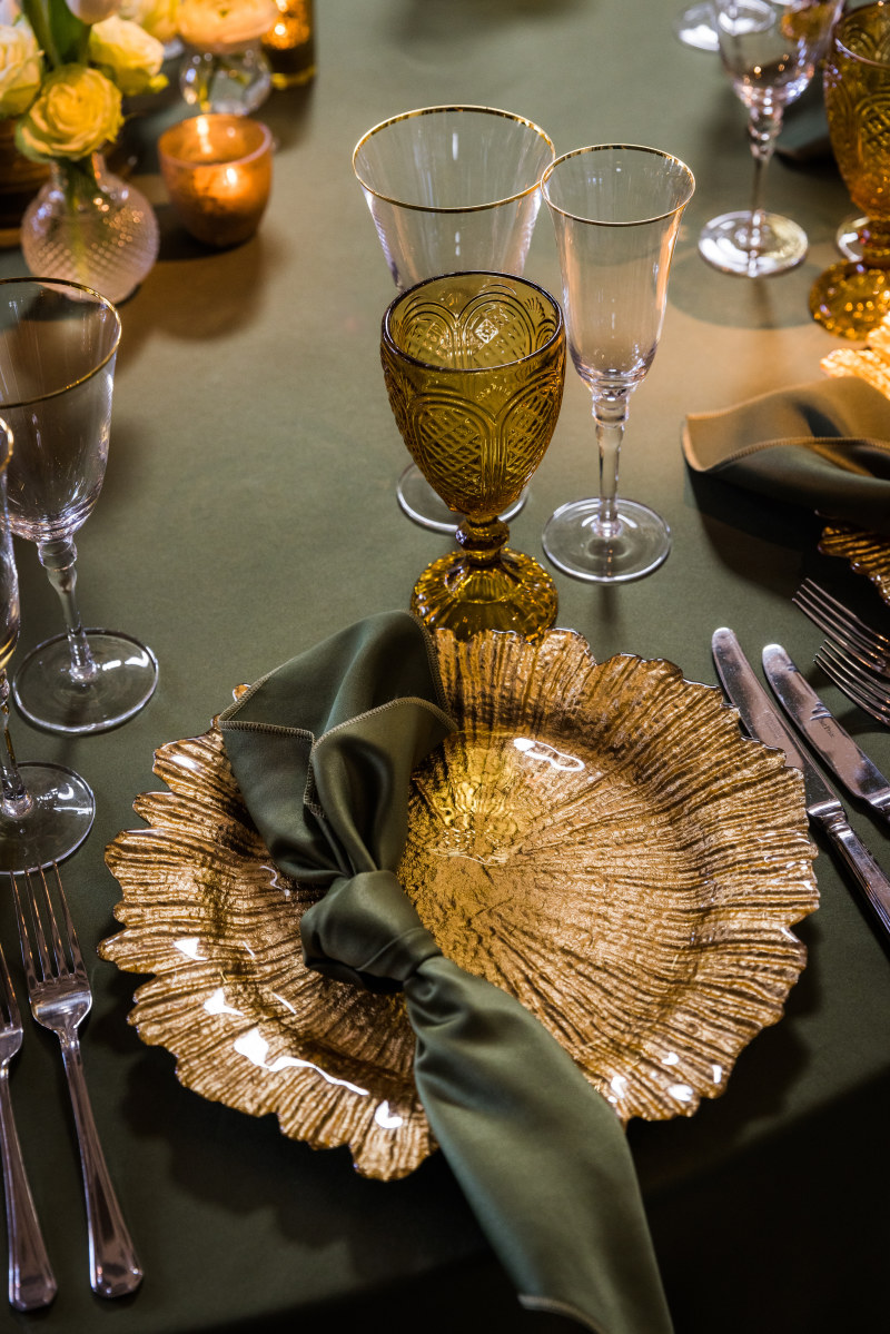 Gold Petal Charger Plate